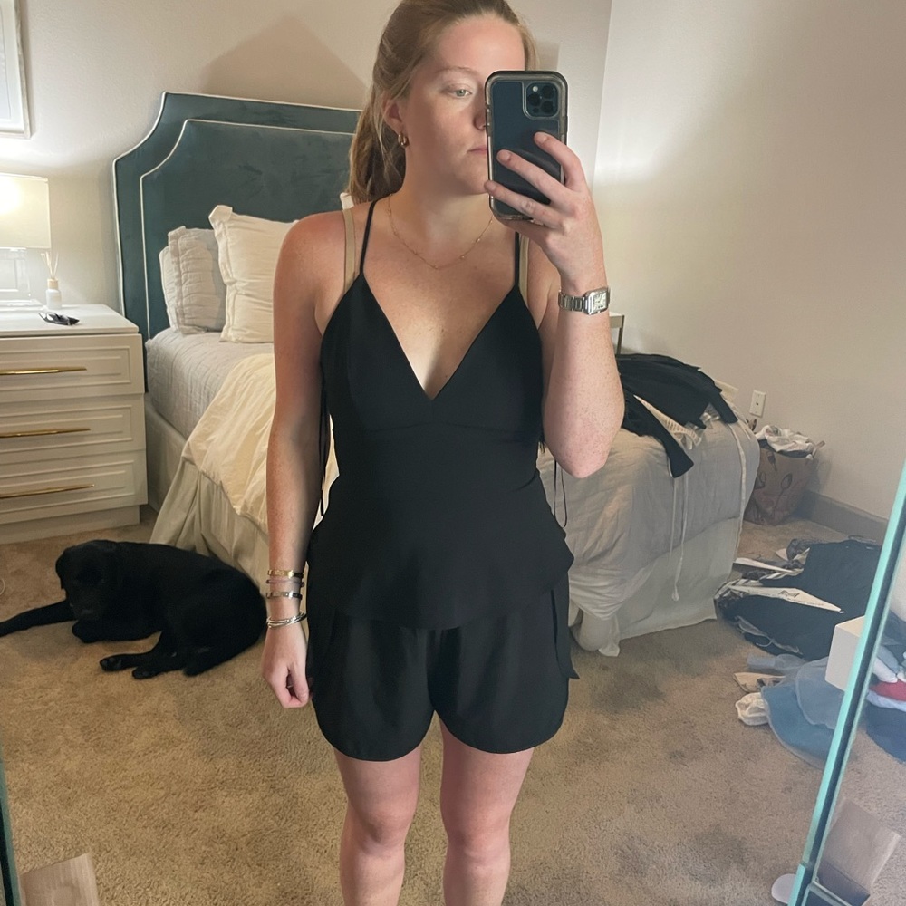 Parker peplum crop top